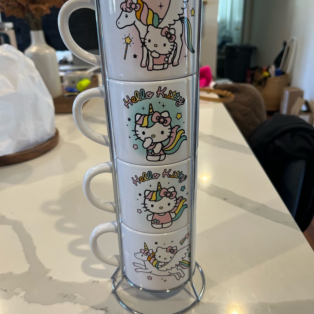 Hello Kitty Unicorn Stackable Mug Set